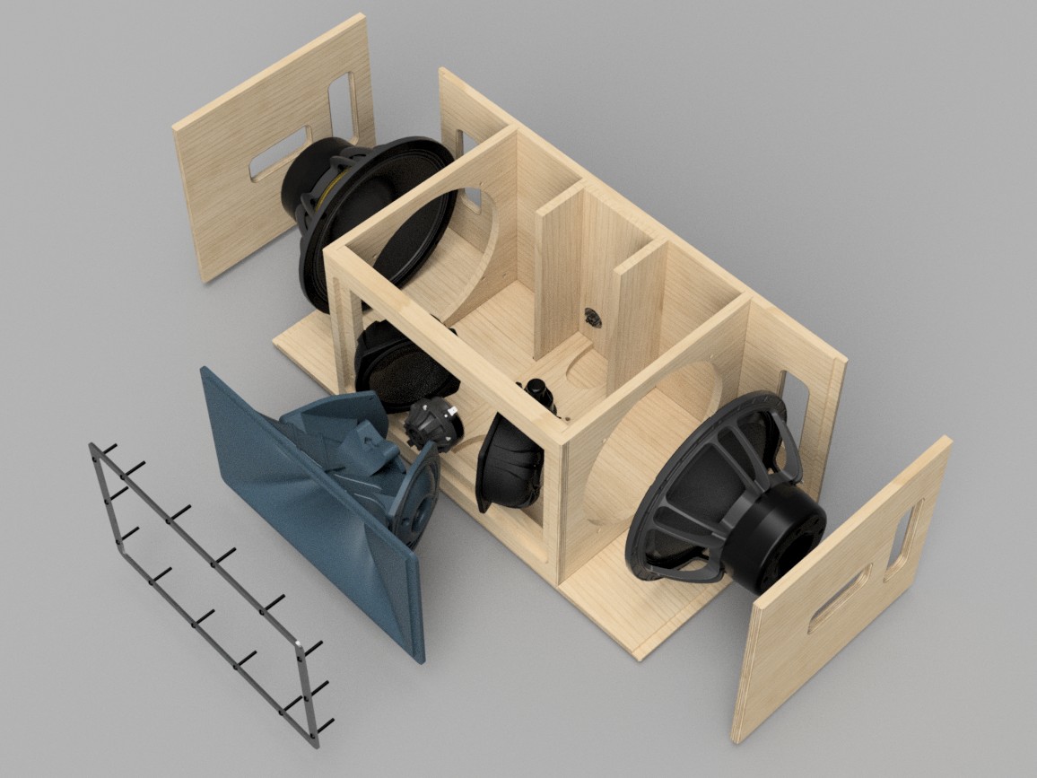 SAWMOD internal structure cutaway